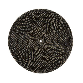 Rattan Charger - Black