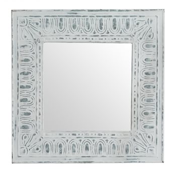 Tile Mirror Distressed Cream