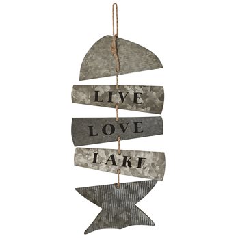 Live Love Lake Galvanized Sign