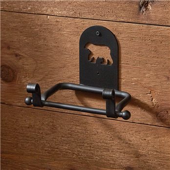 Black Bear Toilet Tissue Holder