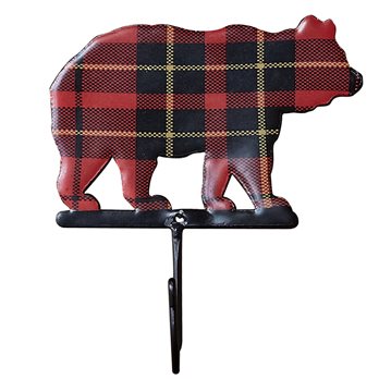 Sportsman Plaid Bear Single Hook