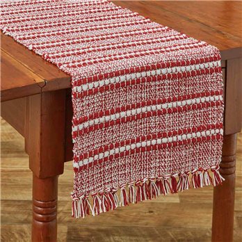 Peppermint Stripe Table Runner 13X36