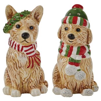 Holiday Paws Salt And Pepper Set