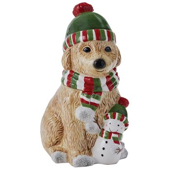 Holiday Paws Cookie Jar