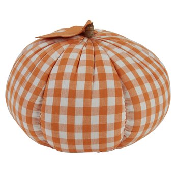 Great Orange And Cream Check Pumpkin