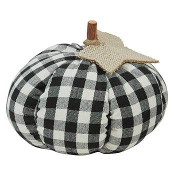 Short Black And Cream Check Pumpkin