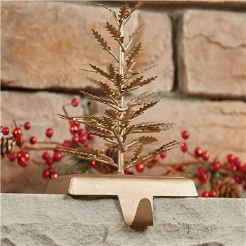 Gold Metal Tree Stocking Hanger