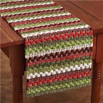 Wintergreen Chindi Table Runner 13X54