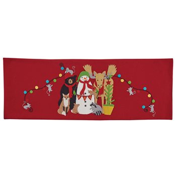 Northwoods Felt Table Runner 13X36