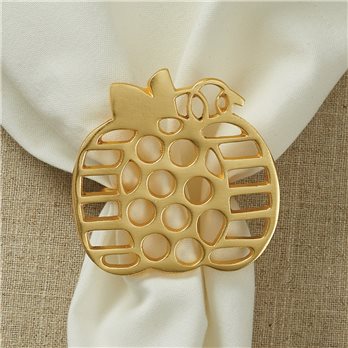 Gold Pumpkin Napkin Ring