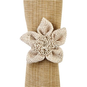 Jute Flower Napkin Ring