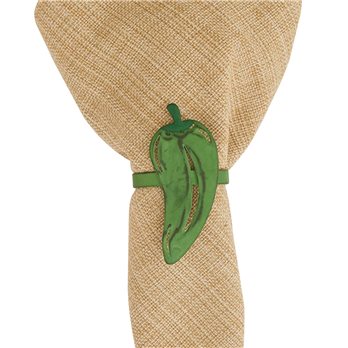 Chili Pepper Napkin Ring - Green