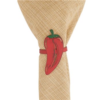 Chili Pepper Napkin Ring - Red