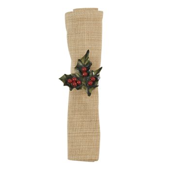 Holly And Berry Napkin Ring