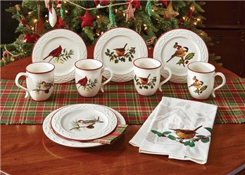 Winter Birds Mugs 4 Asst