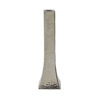 Hammered Silver Taper Holder - 11"