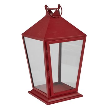 Tall Square Red Lantern