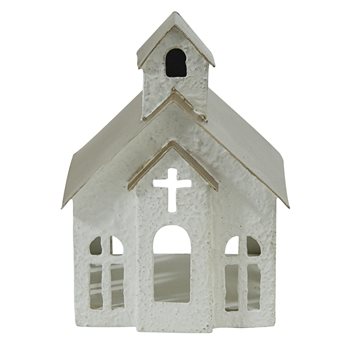 Metal Church Tea Light Holder