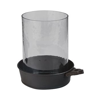 Porringer Pillar Holder With Hurricane