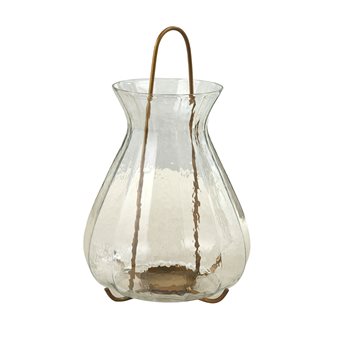 Fluted Glass Lantern