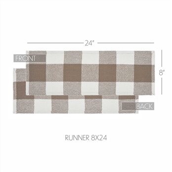 Annie Buffalo Check Portabella Runner 8x24