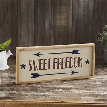 Sweet Freedom Wooden Sign 7x16