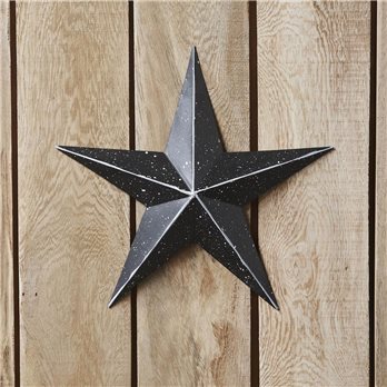 Metal Star Speckled Distressed Black 12x12