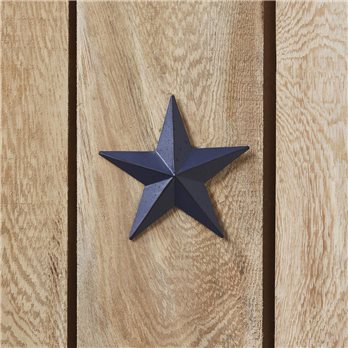 Metal Star Speckled Distressed Navy 4x4