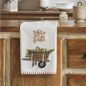 Hello Fall Tea Towel 19x28