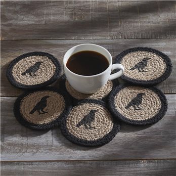 Raven Harvest Stencil Coaster Set of 6