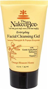 Naked Bee Orange Blossom Honey Travel Size Everyday Facial Cleansing Gel 1.5 oz