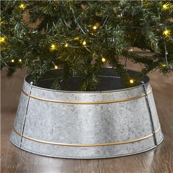 Christmas Tree Collar Metal Galvanized 8x20x20