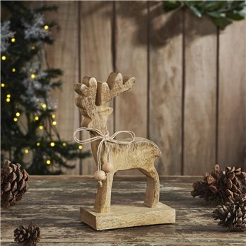 Reindeer Wooden Figurine 8x4.5x2.5