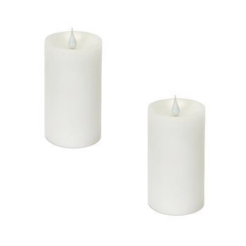 Simplux Designer LED Candle with Moving Flame and Remote (Set of 2)