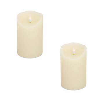 Simplux LED Designer Melted Wax Candle with Remote (Set of 2)