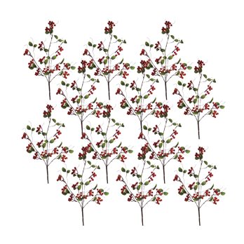 Boxwood Berry Twig Spray (Set of 12)