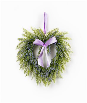 Lavender Twig Heart Wreath (Set of 2)