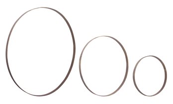 Iron Metal Rings Wall Display (Set of 3)