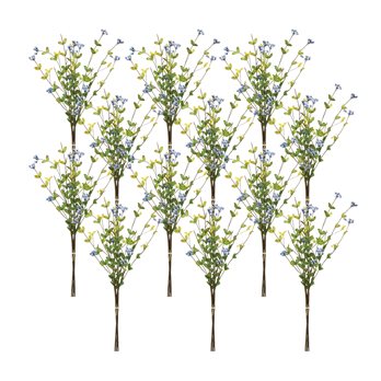 Blue Berry Foliage Spray (Set of 12)