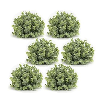 Spring Boxwood Foliage Half Orb (Set of 6)