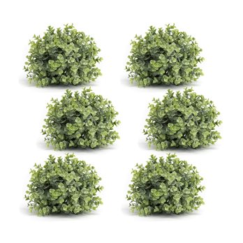 Spring Boxwood Foliage Half Orb (Set of 6)