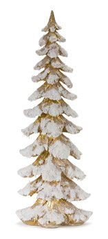 Gold Flocked Pine Tree 26"H