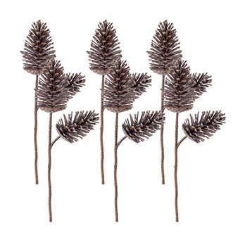 Double Pine Cone Spray (Set of 6)