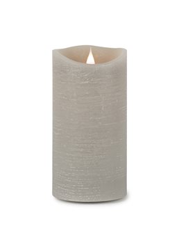 Grey Simplux LED Designer Wax Candle with Remote