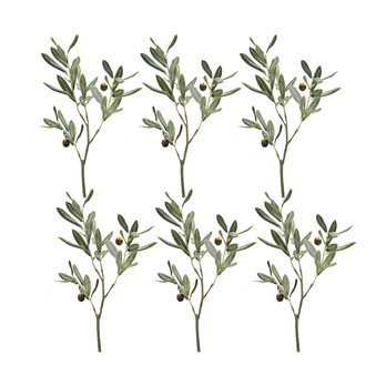 Olive Leaf Branch Spray (Set of 6)