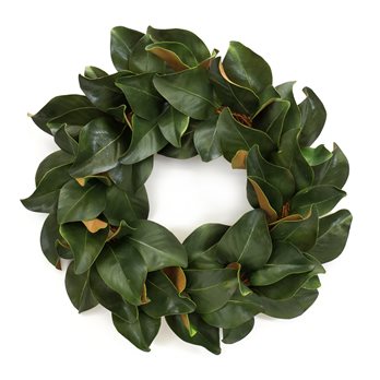 Magnolia Leaf Wreath 24"D