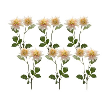 Blush Pink Dahlia Flower Stem (Set of 6)