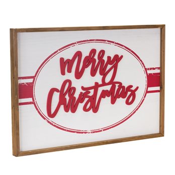 Wood Merry Christmas Sign 27.5"L