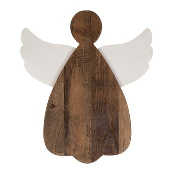 Wooden Angel Wall Hanging (Set of 2)