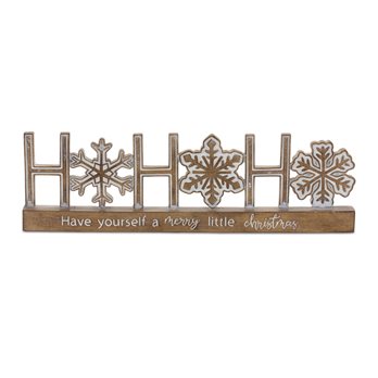 Ho Ho Ho Tabletop Sentiment Sign (Set of 2)